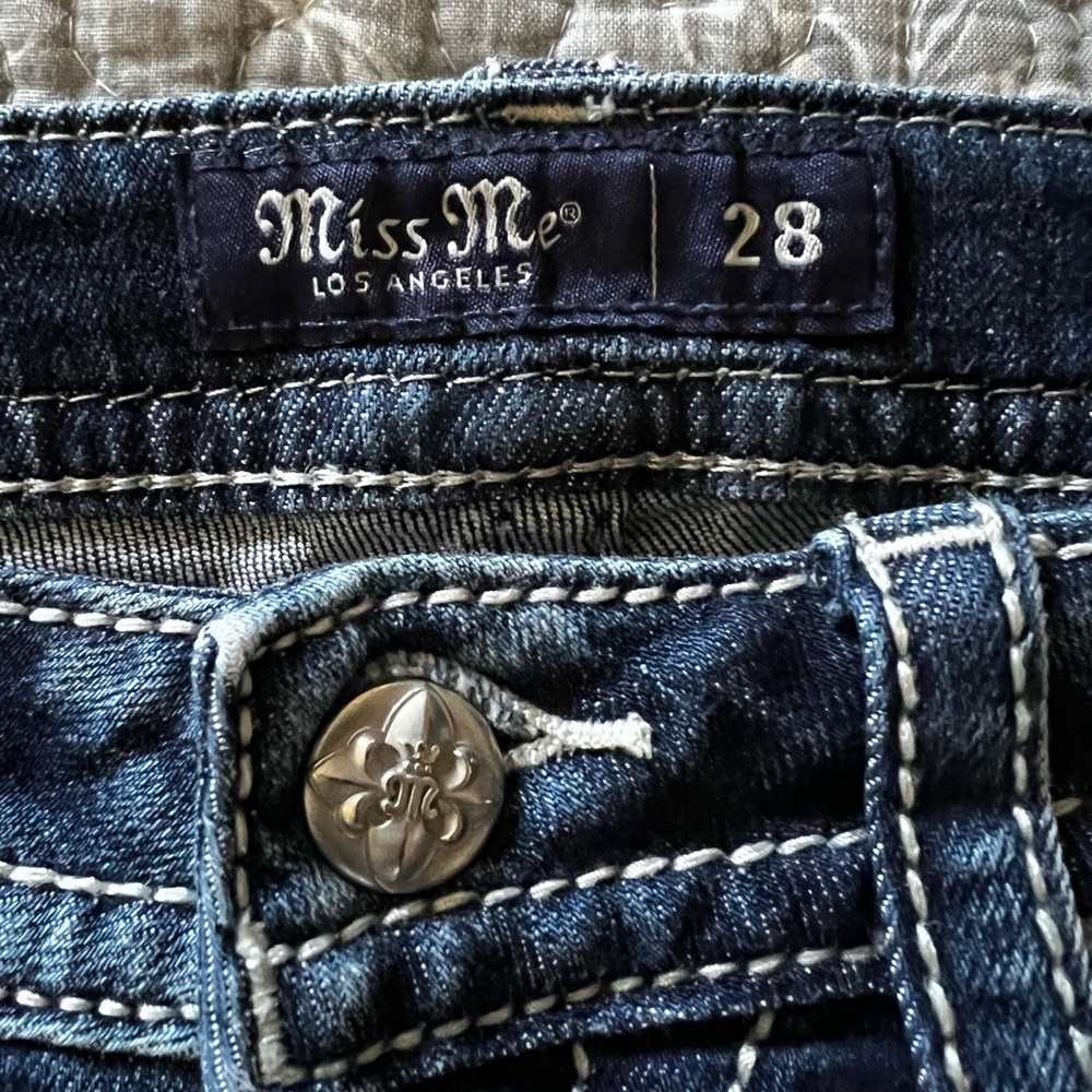 Miss Me Dark Blue Denim Jeans